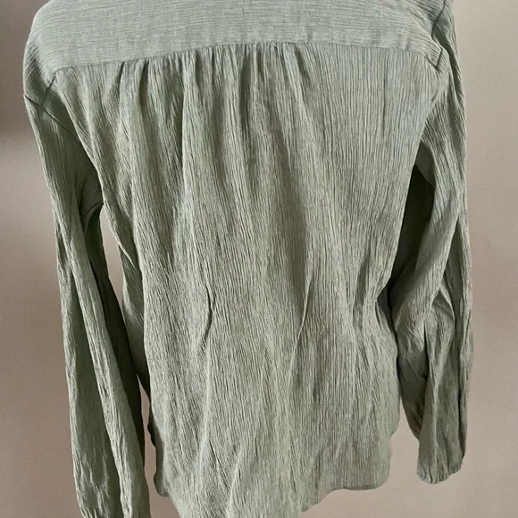 Free People Check On It Frosted Fern blouse - Large - Picture 6 of 9